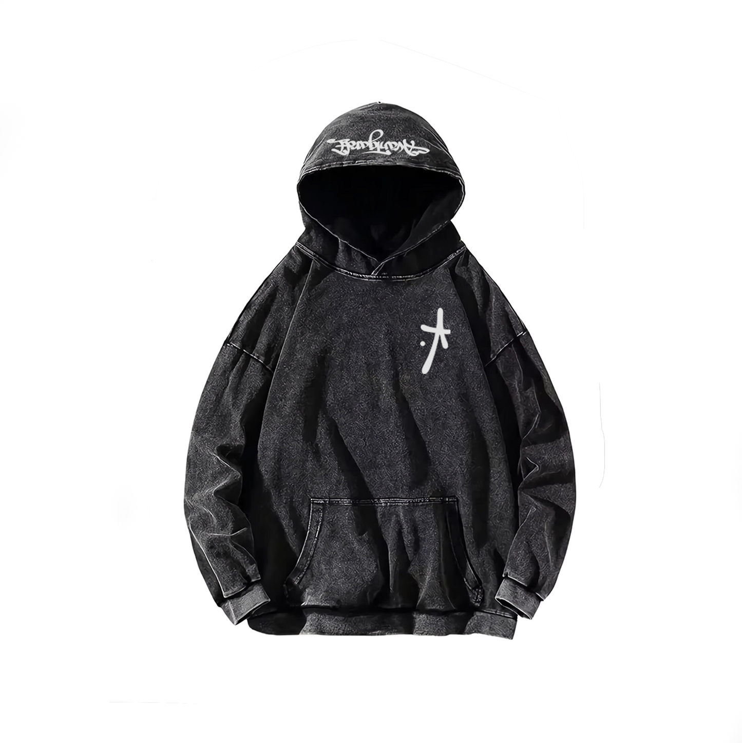 Acid wash hoodie