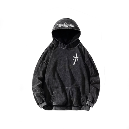 Acid wash hoodie