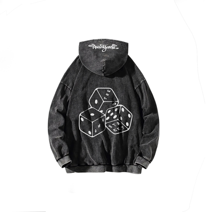 Acid wash hoodie
